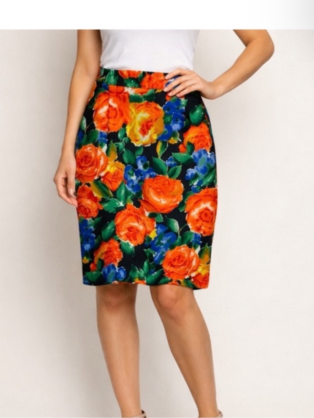 Floral Pencil Skirt size 6